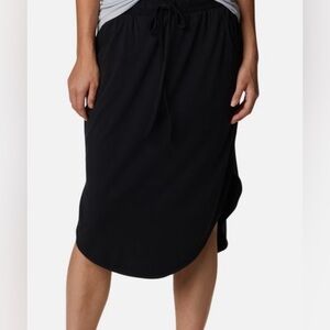 NWT Columbia Black Drawstring Women's PFG Slack Water Knit Skirt